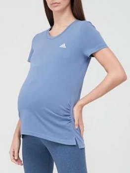 Image of Adidas Maternity T-Shirt - Blue