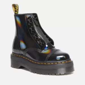 Image of Dr. Martens Womens Sinclair Rainbow Patent Leather Boots - UK 4