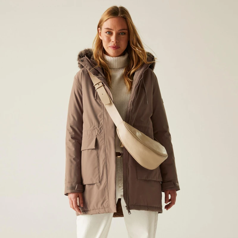 Image of Regatta Womens Sabinka Insulated Waterproof Jacket Brown female 12