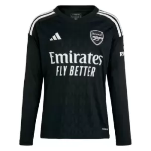 Image of 2023-2024 Arsenal Home Goalkeeper Shirt (Black) - Kids