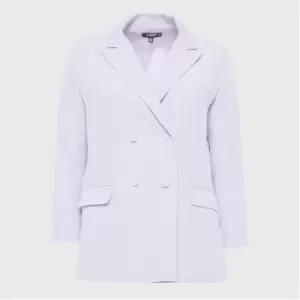 Image of Missguided Plus Size Double Breasted Blazer - Purple