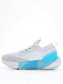 Image of Under Armour Running Hovr Phantom 3 Storm - Grey/Blue, Grey/Blue, Size 10, Men
