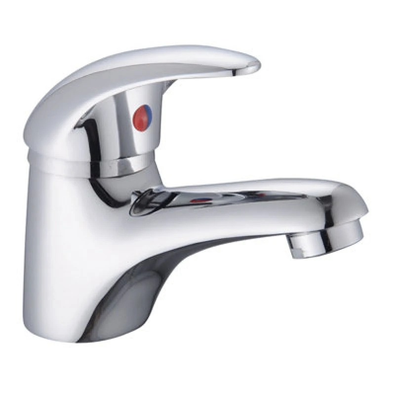 Image of Balterley Willow Single Lever Mono Basin Mixer Tap With Push Button Waste - Chrome