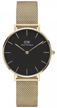 Image of Daniel Wellington Petite 32 Evergold Gold Steel Mesh Watch