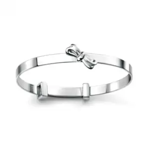 Image of Sterling Silver Bow Bangle B4781