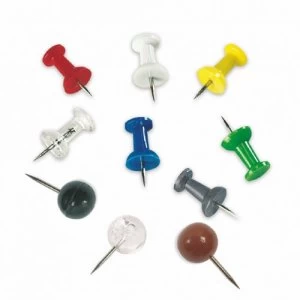 Image of Bi-Office 200 Assorted Push Pins