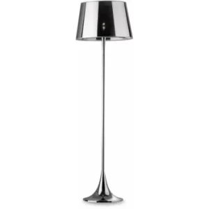 Image of Chrome floor lamp LONDON CROMO 1 bulb
