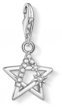 Image of Thomas Sabo Charming Sterling Silver Star Charm Pendant Jewellery