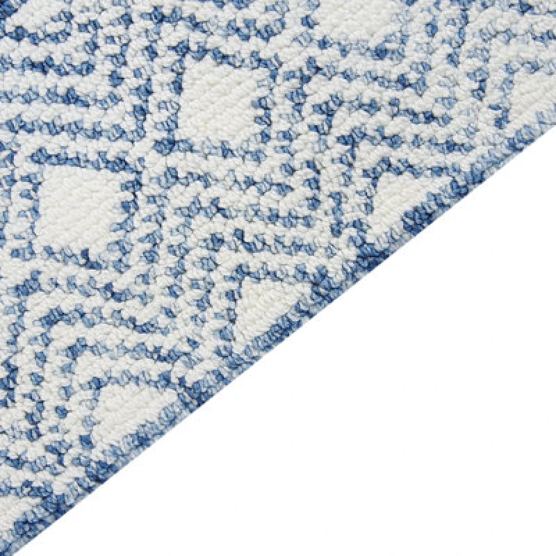 Image of Beliani Scandinavian Rug Kawas Blue 160 X 230 Cm