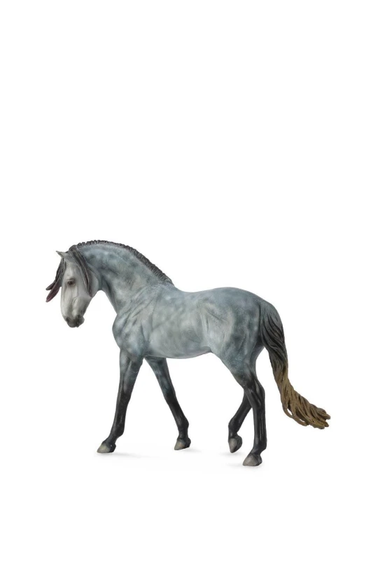 Image of CollectA Andalusian Stallion Horse Toy Grey unisex