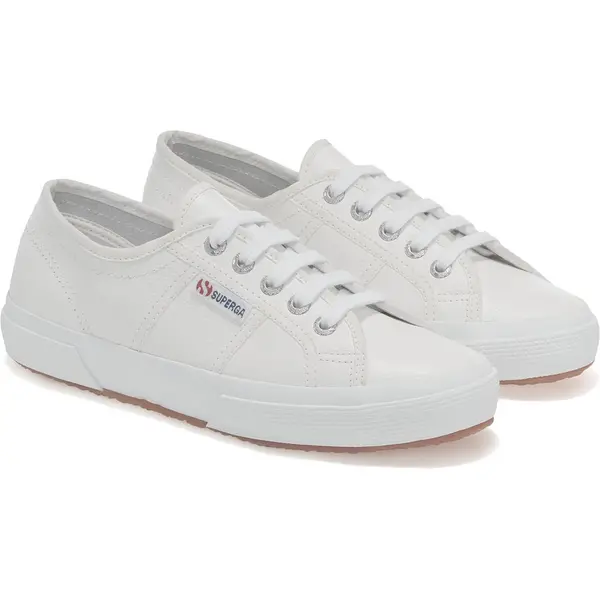 Image of Superga Mens 2750 EFGLU Leather Trainers Shoes - UK 9