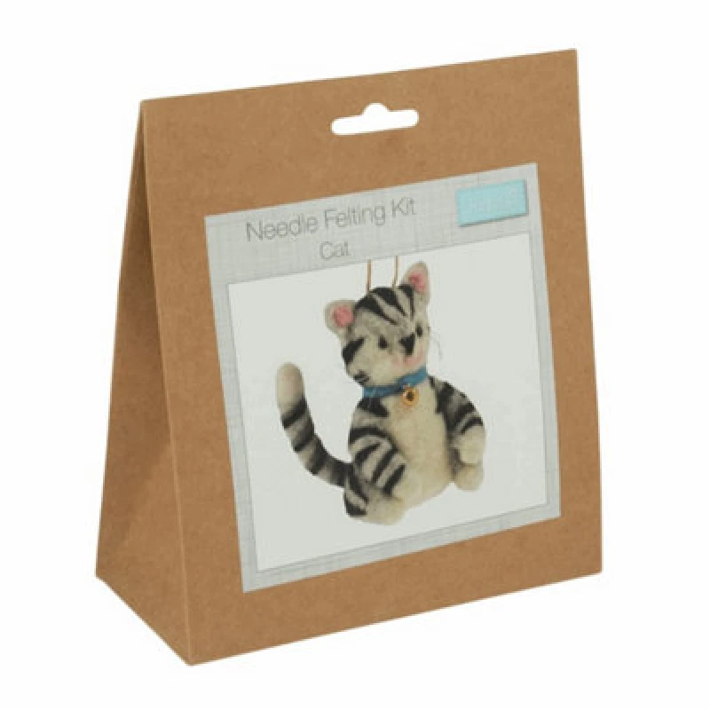 Image of Groves Of Thames N/felting Cat - Needle Felting Kit: Cat - Trimits
