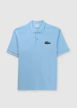 Image of Lacoste Mens Large Croc Polo In Blue