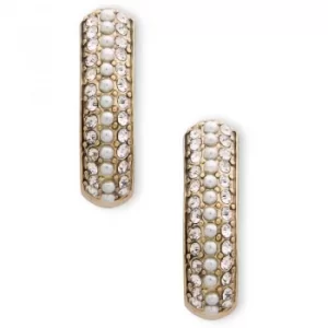 Image of Pearl Hoop Clip Closed Ears Earrings