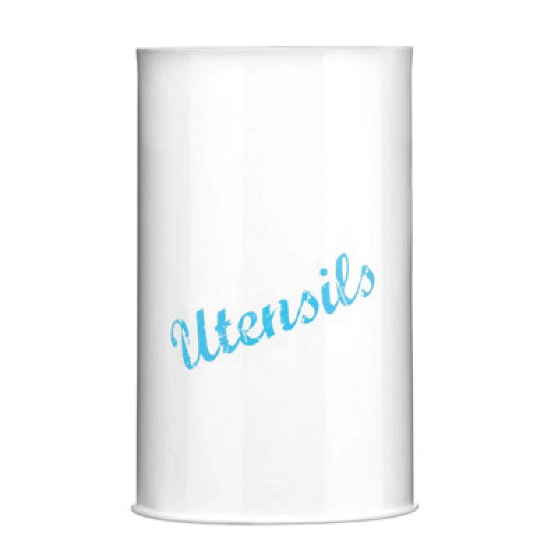 Image of Premier Housewares Maison by Premier Pink Lace Utensil Canister White