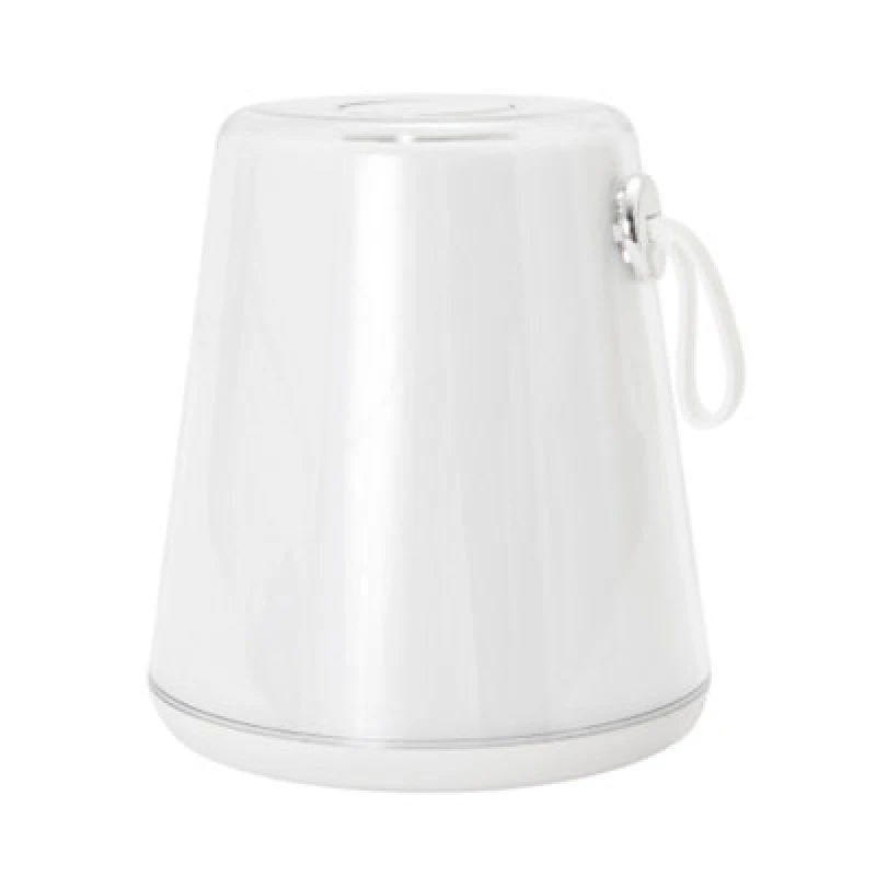 Image of Happy Homewares Compact Modern White LED Colour Changing Rechargeable Touch Table Lamp