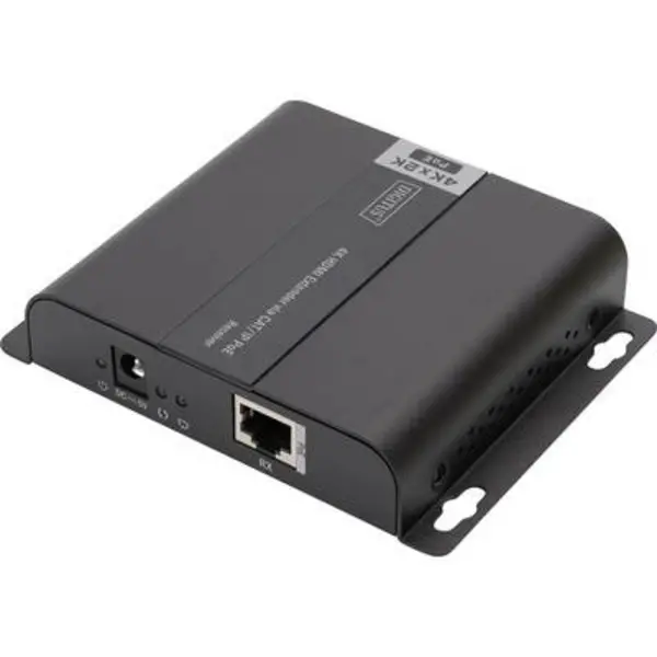 Image of Digitus Digitus DS-55125 1 port HDMI receiver Ethernet extender, Steel casing, Ultra HD compatibility, + remote control, + LED indicator lights, + bui