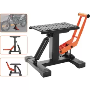 Image of Dirt Bike Lift Stand, Motorcycle Jack Lift Stand 440 lbs Capacity and Hydraulic Lift Operation, Adjustable Height Hoist Table, for Dirt Pit Bike