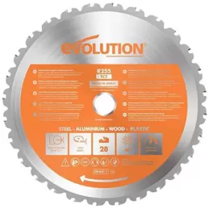 Image of Evolution - R185TCT-20MS 185mm x 20mm 20T Multi-Material Saw Blade - n/a