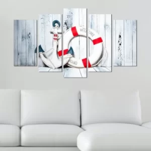 Image of 5PMDF-55 Multicolor Decorative MDF Painting (5 Pieces)