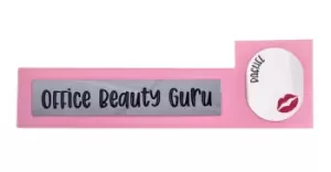 Image of Office Beauty Guru' Wooden Desk Sign
