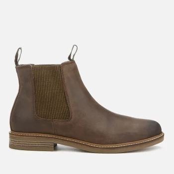 Image of Barbour Mens Farsley Leather Chelsea Boots - Choco - UK 7