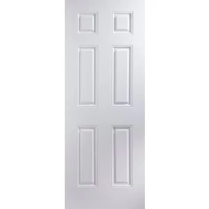 Image of 6 Panel Primed Smooth Internal Door H1981mm W686mm