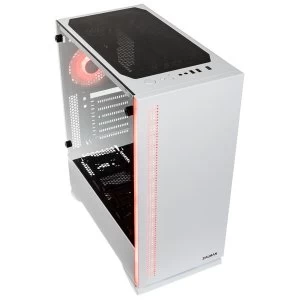 Image of Zalman S5 RGB Mid-Tower Case - White Tempered Glass
