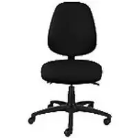Image of ENERGI-Plus Office Chair Task High Back Without Arms Fabric Black