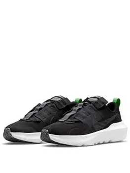 Image of Nike Crater Impact Junior Trainer - Black/Grey, Size 5.5