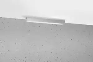 Image of Pinne Integrated LED 95cm Linear Flush Light Grey 4000K