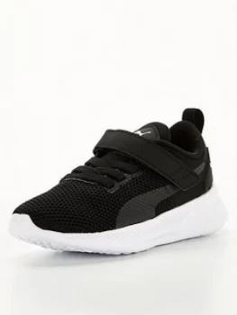 Image of Puma Flyer Runner Childrens Trainers - Black/White, Size 2