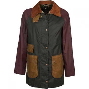 Image of Barbour Luss Wax - Sage/Bordeaux