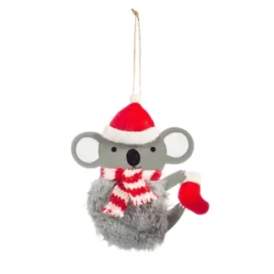 Image of Festive Koala Hanging Decoration