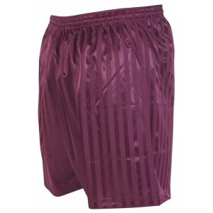 Image of Precision Striped Continental Football Shorts 34-36" Maroon
