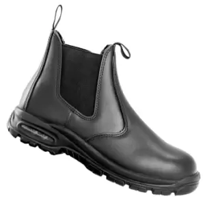 Image of WORK-GUARD by Result Unisex Adult Kane Leather Safety Dealer Boots (7 UK) (Black)