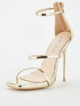 Image of Public Desire Paris Heeled Sandal - Gold
