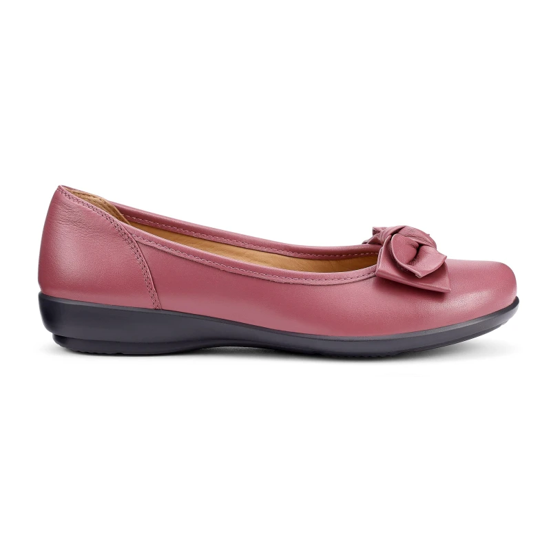 Image of Hotter Jewel Ballerina Pumps Standard Fit Dark Rose female 3.5 (36.5)