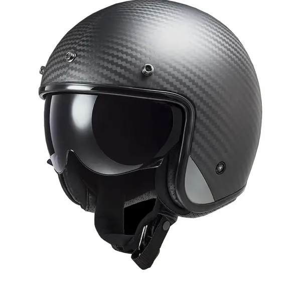 Image of LS2 OF601 Bob II Carbon 06 Jet Helmet Size S