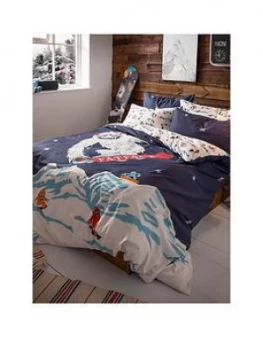 Image of Fat Face Yeti 100% Cotton Duvet Cover, Multi, Size Double
