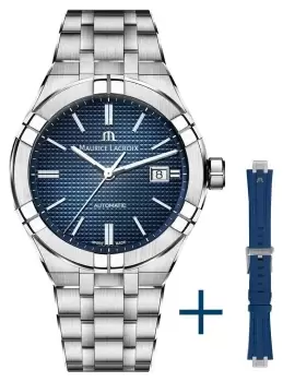Image of Maurice Lacroix AI6008-SS00F-430-C AIKON Automatic 42mm Blue Watch