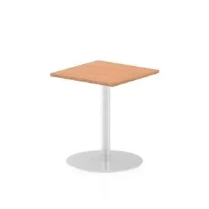 Image of Italia Poseur Table Square 600600 Top 725 High Oak