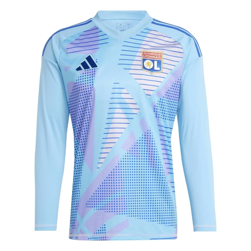 Image of adidas Olympique Lyonnais 2024 Long Sleeve Goalkeeper Shirt Semi Blue Burst male S