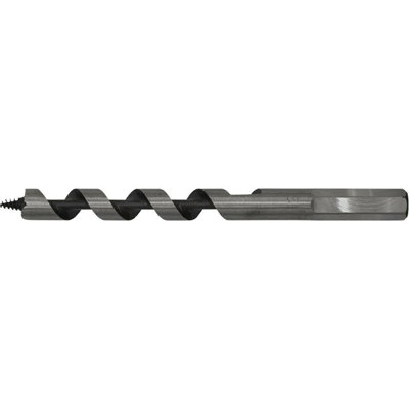 Image of Loops 12 x 155mm Hardened Auger Wood Drill Bit - Hexagonal Shank - Woodwork Timber Multi