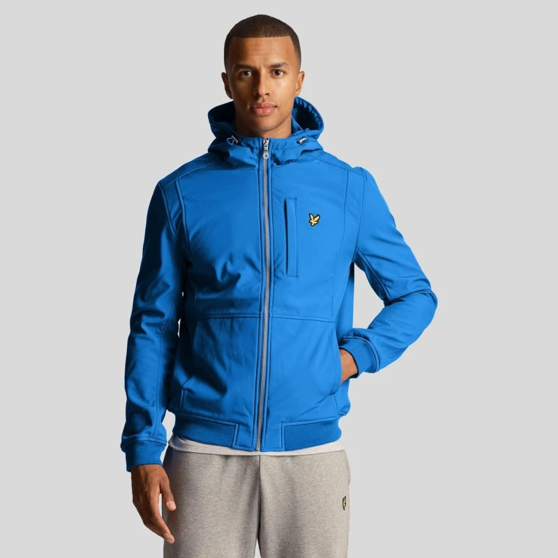 Image of Lyle and Scott Softshell Jacket Blue male S