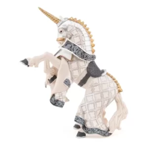 Image of PAPO Fantasy World Weapon Master Unicorn Horse Toy Figure, Three Years or Above, Multi-colour (39916)