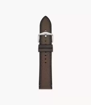 Image of Fossil Men 22mm Grey Eco Leather Strap