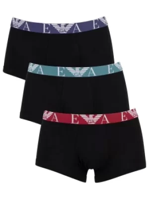 Image of Emporio Armani 3 Pack Trunks Black Size XL Men