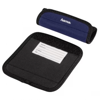 Image of Hama - Luggage Handle Wrap, set of 2, dark-blue - Dark Blue - Neoprene (1 Accessories)