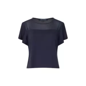 Image of French Connection Rezi Jersey Top - Blue